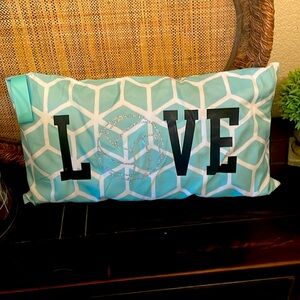 “Love” volleyball travel or decorative pillow